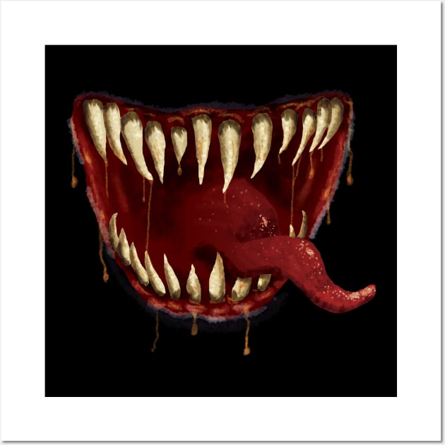 Mimic Mouth Tshirt Wall Art by Natural 20 Shirts